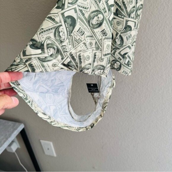 Luxe Dollar Bill Print Romper – Size M | Baddie Aesthetic Meets Y2K Attitude - Picture 10 of 11